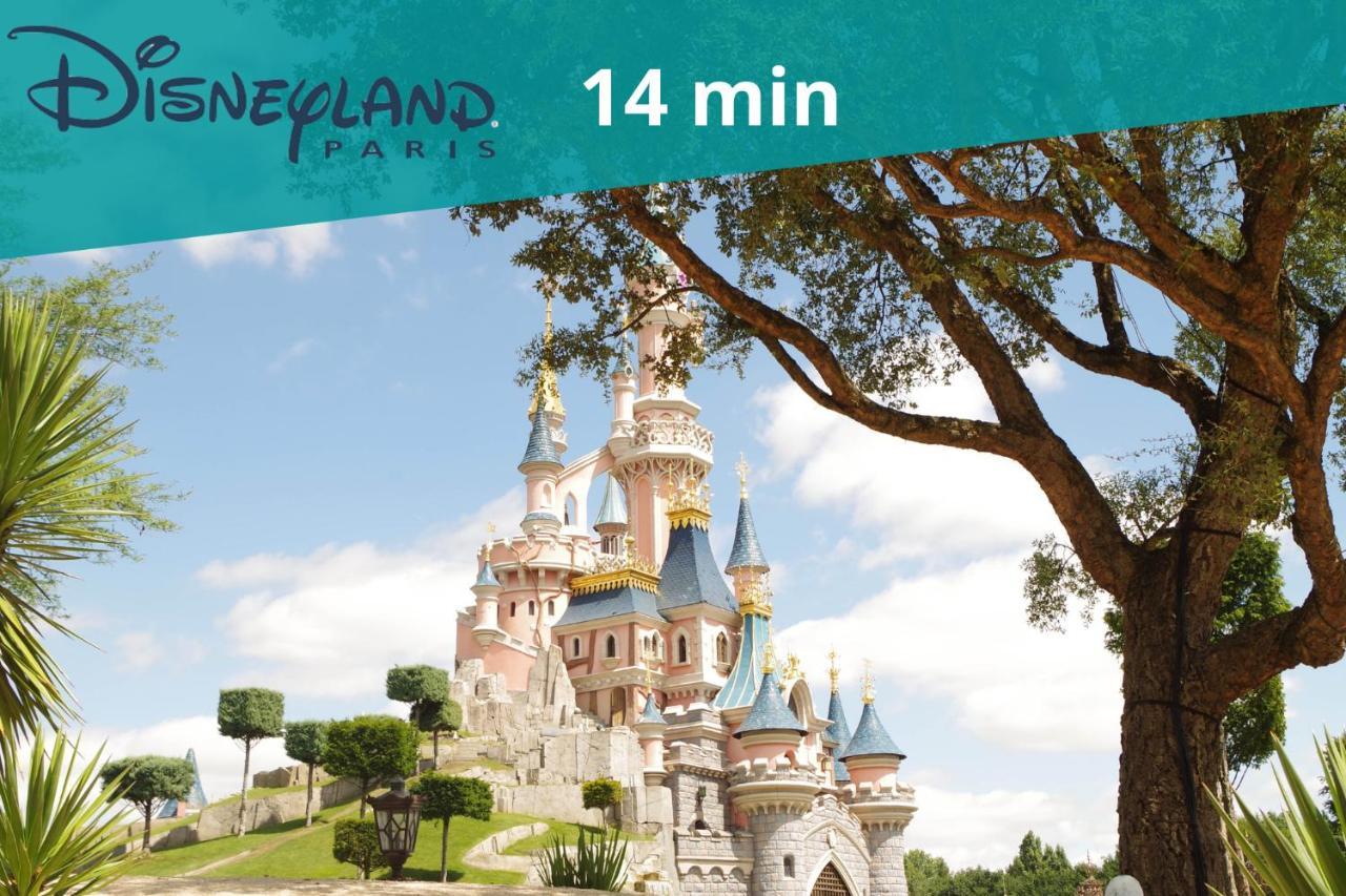King Size Bed - Free Private Parking - Garden & Terrace - 14Min From Disneyland แฟร์ริแอร์-ออง-บรีย์ ภายนอก รูปภาพ
